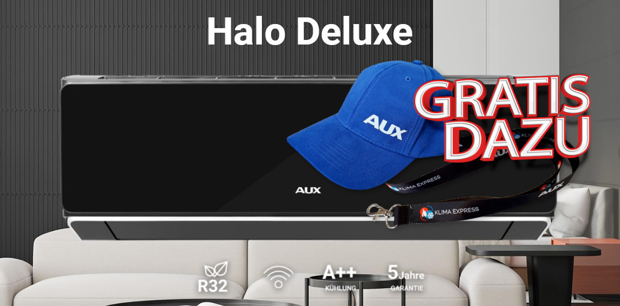 AUX Halo Deluxe Klimaanlage mit Gratis
