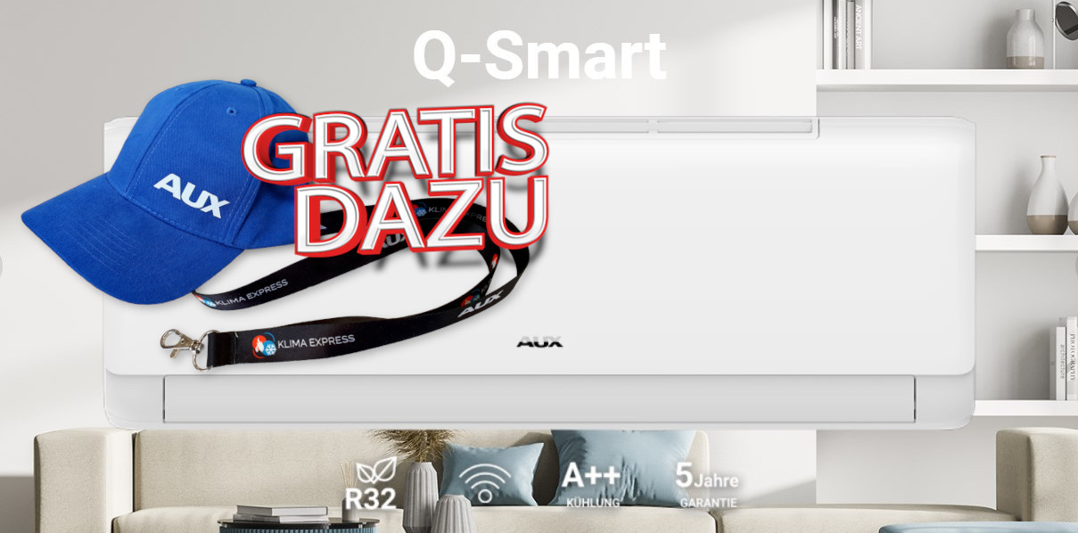 AUX Q-Smart Klimaanlage mit Gratis