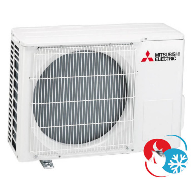 Mitsubishi MultiSplit Duo 2x 3,4 kW - 2x MSZ-HR35VFK2 - 2HA50 mit WiFi - Optional Montageset
