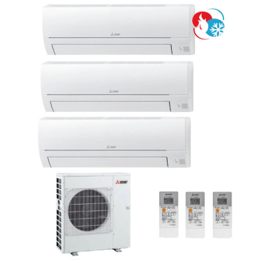Mitsubishi MultiSplit Trio 2x 2,5 kW + 3,4 kW - 2x...