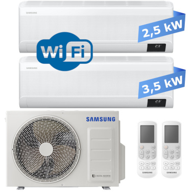 Multisplit Samsung WindFree Avant 2,5 kW + 3,5 kW + AJ050TXJ2KG 5,0 kW