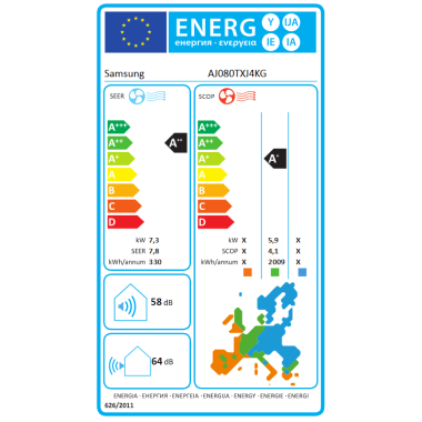 Multisplit Samsung WindFree Comfort 4x 2,5 kW + AJ080TXJ4KG 8,0 kW
