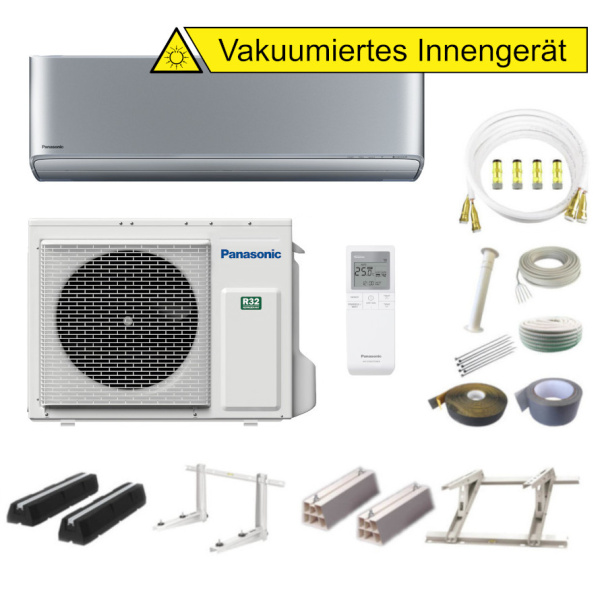 Panasonic Etherea Silber KIT-XZ50-CKE 5,0 kW mit Quick Connect Set Optional