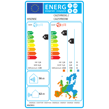 Hisense Easy Smart CA25YR03 2,6 kW optional Quick Connect Set