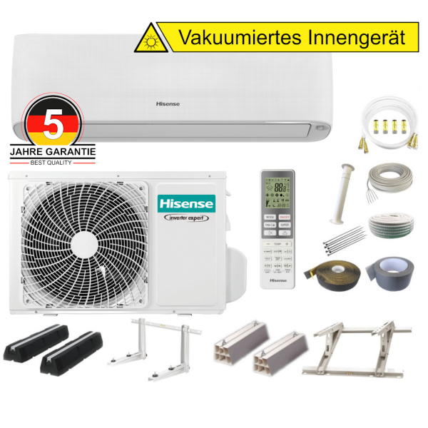 Hisense Energy Nordic QH35XV0E 3,5 kW - optional Quick Connect Set und Kabelfernbedienung