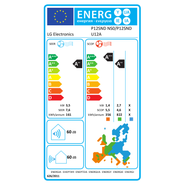 LG Dualcool Soft Air Deluxe P12SND 3,5 kW