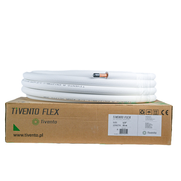 TIVENTO FLEX Klimaanlage Kältemittelleitung 1/2  - 25 Meter
