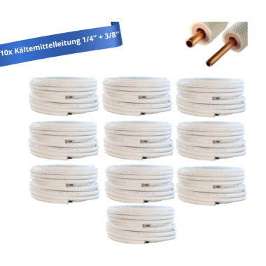 10x TIVENTO FLEX Klimaanlage Kältemittelleitung Set...