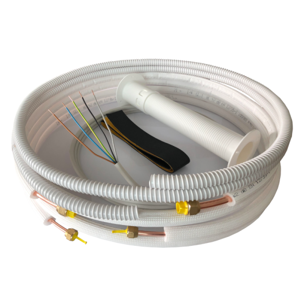 Montage Set für Klimaanlage Kältemittelleitung 1/4"+ 3/8" - 1 m