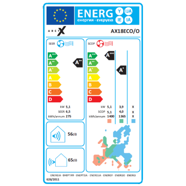ArctX Klimaanlage ECO AX18ECO 5,1 kW mit Quick Connect Set