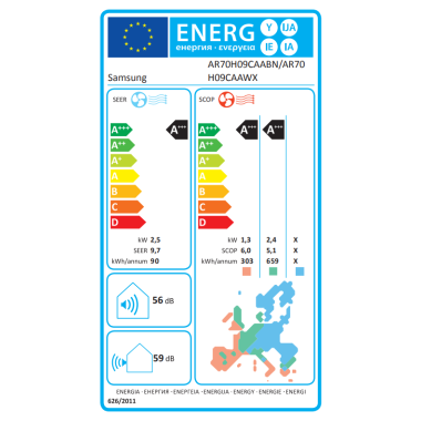 Samsung Wind-Free Premiere+ AR70H09CAABN 2,5 kW