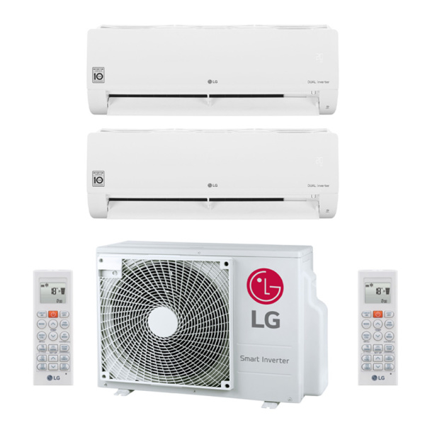 LG Multisplit Duo Klimaanlage A++ 5 Meter Quick Connect mit WiFi 2xS12ET 3,5kW 