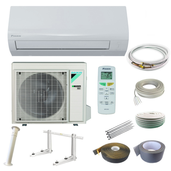 Daikin Sensira FTXF25F 2,5 kW mit WiFi opt. Montageset