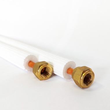 Kältemittelleitung Kupferrohr 1/4" + 3/8" Kupfer isoliert